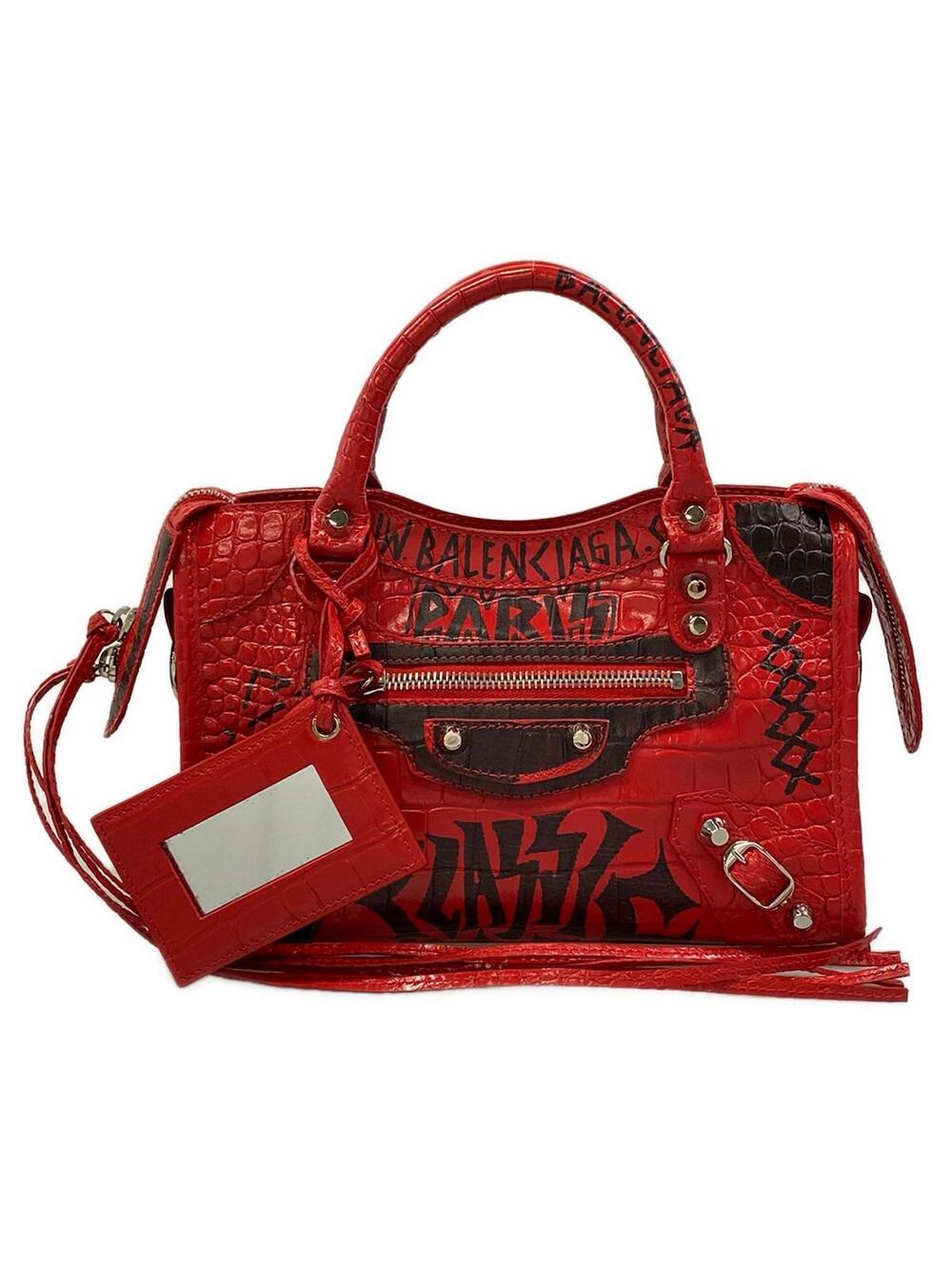 Balenciaga Classic Mini City Red Black #343571B18B
